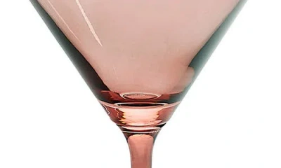 Godinger Veneto Set Of 2 Martini Glasses In Pink