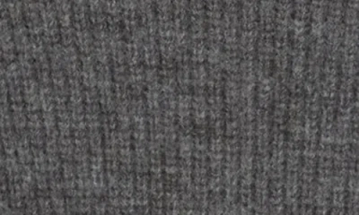 Elodie Contrast Stitch Mock Neck Sweater In Gray