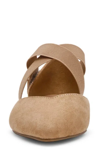 Anne Klein Oswaldo Pointed Toe Flat In Brown