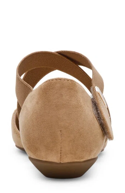 Anne Klein Oswaldo Pointed Toe Flat In Brown