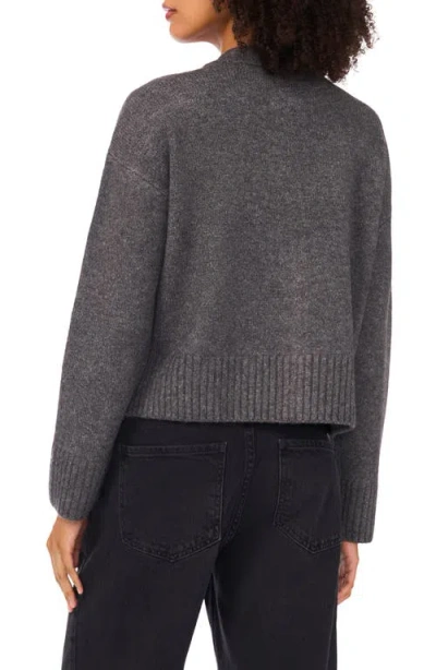 1.state Zip Knit Sweater In Gray