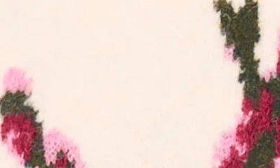 1.state Floral Crewneck Sweater In Neutral