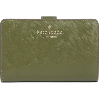 Kate Spade New York Staci Medium Bifold Leather Wallet In Green