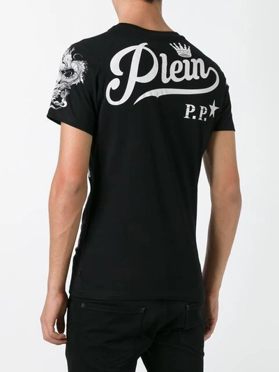 Philipp Plein Swarovski Tiger And Dragon T-shirt In Black | ModeSens