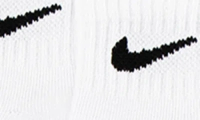 Nike Kids' 8-pack Quarter Crew Socks In White
