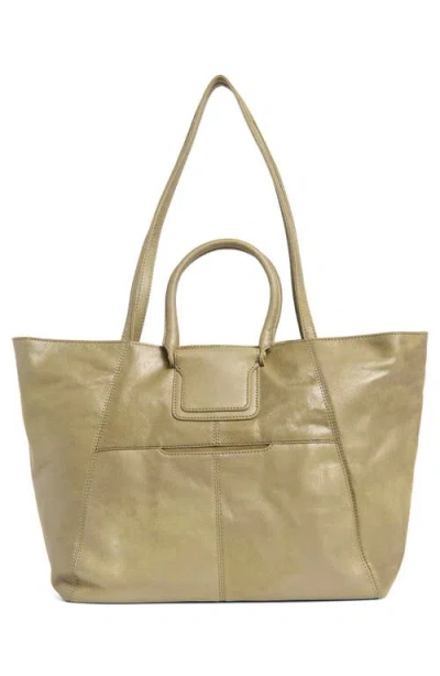 Hobo Sheila East/west Leather Tote In Nude