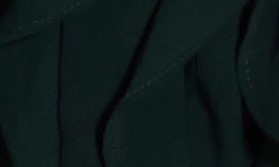 Adrianna Papell Ruffle Front Button-up Shirt In Green