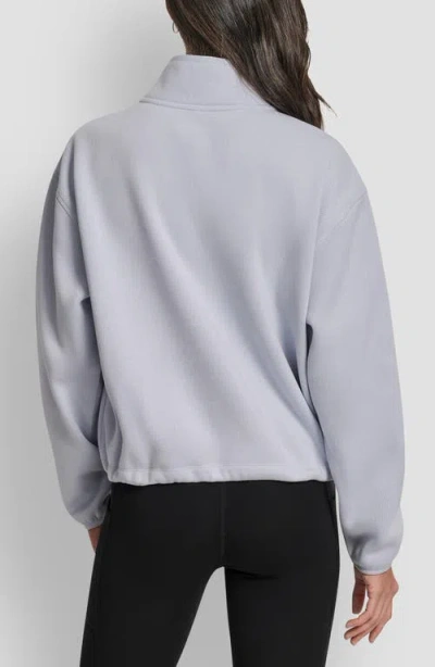 Dkny Women's Half-zip Long-sleeve Sweater In Gray