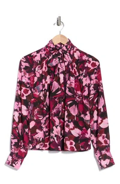 Derek Lam 10 Crosby Valentine Neck Tie Blouse In Multi