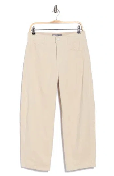 Democracy High Waist Barrel Corduroy Pants In Neutral