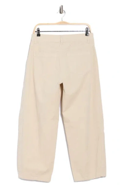 Democracy High Waist Barrel Corduroy Pants In Neutral