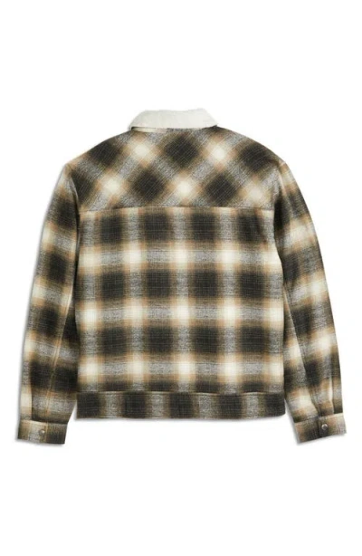 Scotch & Soda Textured Flannel Jacket In Multi