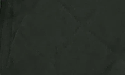 Nautica Water Resistant Quilted Faux Suede Jacket In Green