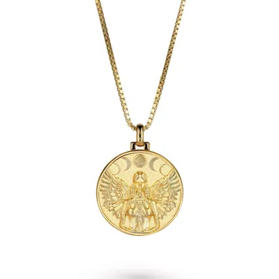 Vermaye Switzerland Women's Gold Nyx Necklace Vermeil Boxchain In Gold