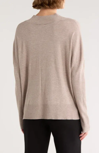 Splendid Jette Mock Neck Sweater In Neutral