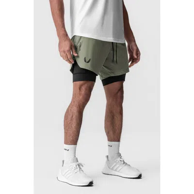 Asrv Tetra-lite™ 7-inch Water Repellent Liner Shorts In Green