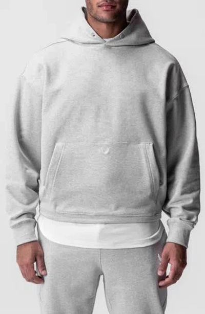 Asrv Tech-terry Oversize Hoodie In Gray