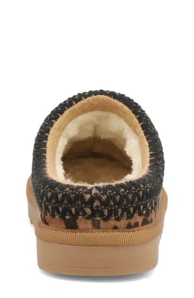 Mia Kids' Downee Scuff Slipper In Animal Print