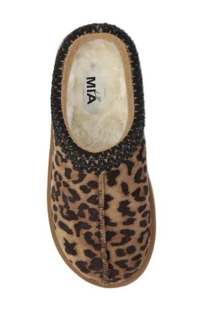 Mia Kids' Downee Scuff Slipper In Animal Print