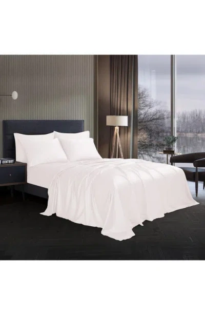 Modern Threads Solid Satin Deep Pocket 6-piece Sheet Set In White