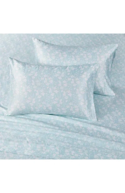 Modern Threads Solid Satin Deep Pocket 6-piece Sheet Set In Blue