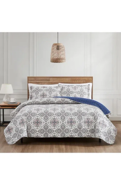 Modern Threads Soren 3-piece Cotton Quilt Set In Blue