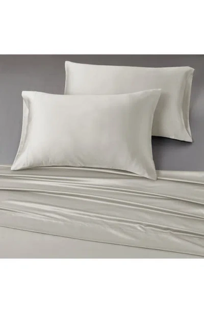 Modern Threads Solid Satin Deep Pocket 6-piece Sheet Set In Gray