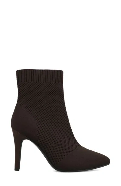 Mia Mckinley Sock Bootie In Brown