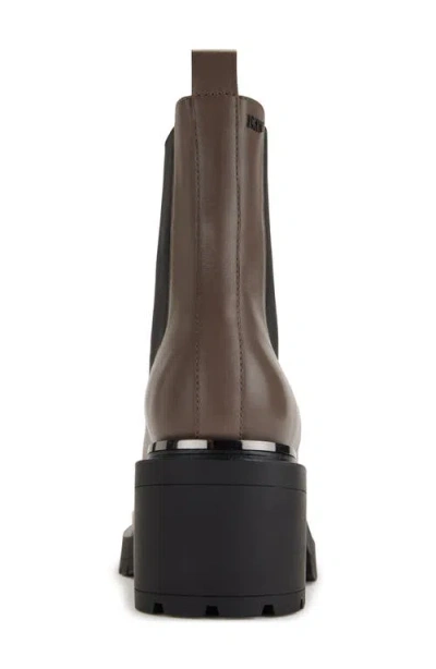 Dkny Patria Platform Chelsea Boot In Brown