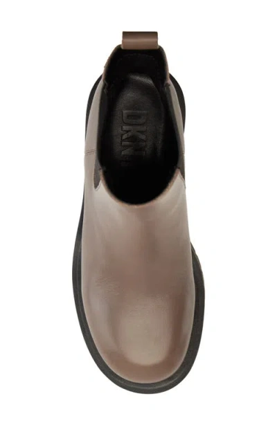 Dkny Patria Platform Chelsea Boot In Brown