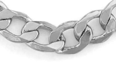 Fzn Curb Chain Bracelet In Silver