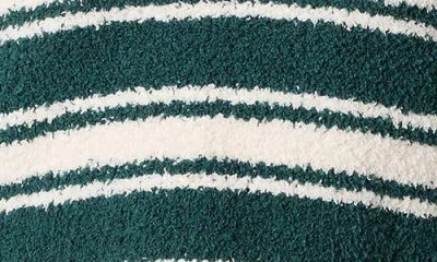 Lush Stripe Johnny Collar Crop Sweater In Multi