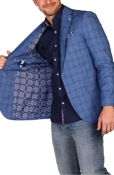 Tailorbyrd Modern Fit Windowpane Sport Coat In Blue
