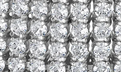 Fzn Cubic Zirconia Stacked Tennis Bracelet In Silver