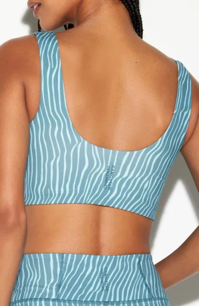 Spiritual Gangster Making Waves Delmar Sports Bra In Blue