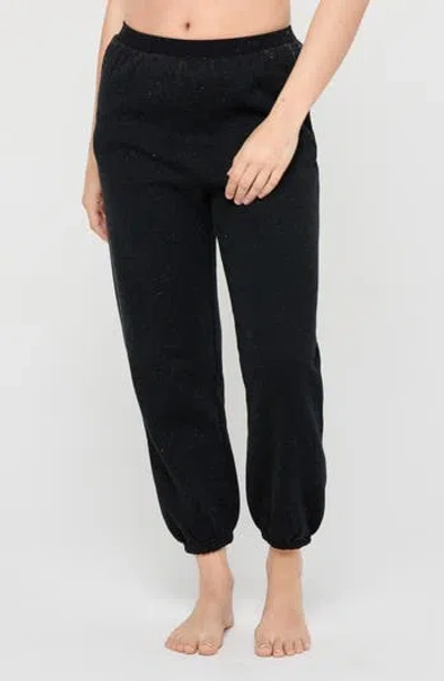 Spiritual Gangster Shimmer Sol Cozy Sweatpants In Black