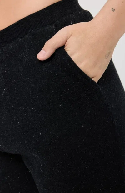 Spiritual Gangster Shimmer Sol Cozy Sweatpants In Black