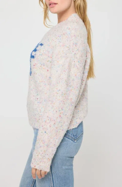 Spiritual Gangster Beatrice Peace Out Alpaca & Wool Blend Sweater In Pink