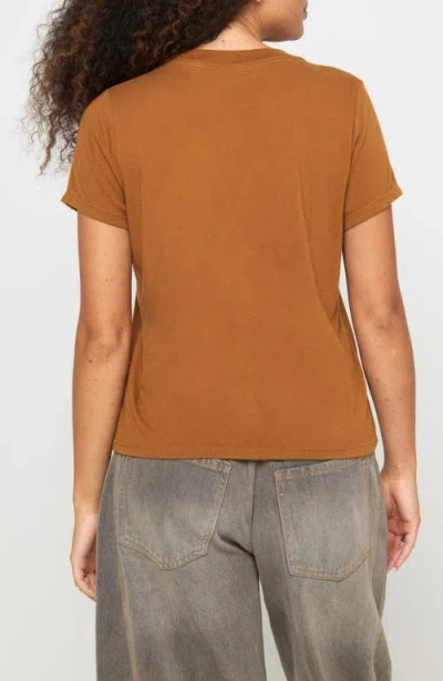 Spiritual Gangster Yin & Yang Lila Graphic T-shirt In Brown