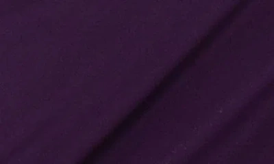 Marina Beaded Long Sleeve Jersey Gown In Purple