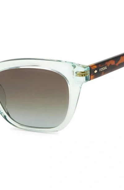 Fossil 51mm Square Sunglasses In Blue