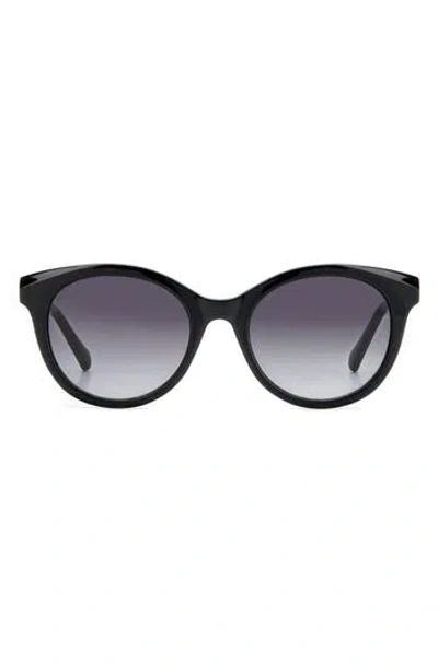 Fossil 53mm Gradient Round Sunglasses In Black
