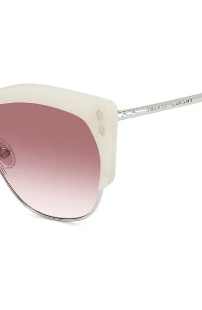 Isabel Marant 58mm Gradient Cat Eye Sunglasses In Neutral