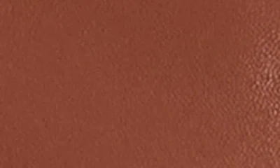 Perry Ellis Classic Leather Jacket In Brown