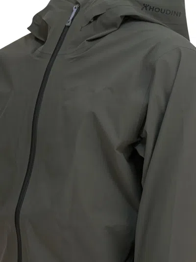 Houdini Sportswear Green Recycled Polyester Jacket In Brown