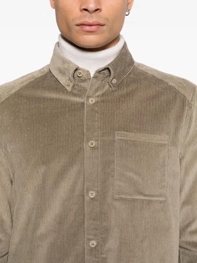 Drykorn Liet Buttoned Corduroy Shirt In Pink