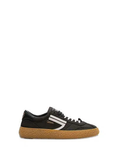 Puraai Stripe-detail Sneakers In Black