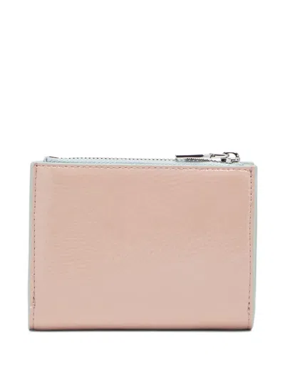 Diesel Embossed-logo Zip-fastening Wallet In Pink