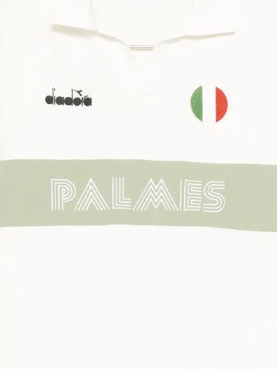 Diadora Logo-embroidered Polo Shirt In White