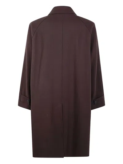 Studio Nicholson Cabo Button Coat In Brown